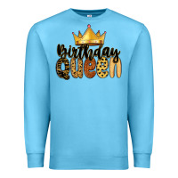 Ocean Blue birthday queen Premium Sweatshirt - MaliasSmallBusiness