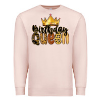 Pale Pink birthday queen Premium Sweatshirt - MaliasSmallBusiness
