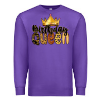 Purple birthday queen Premium Sweatshirt - MaliasSmallBusiness