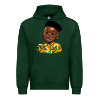 Forest Green black boy Urban Hoodie - HRA Design Shop