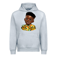 Heather Grey black boy Urban Hoodie - HRA Design Shop