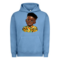 Pigment Pebble Blue black boy Urban Hoodie - HRA Design Shop