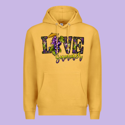 Love Summer Premium Hoodie Designed By Cowhidedigitalart