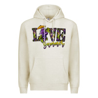 Oatmeal Heather love summer Premium Hoodie - CowhideDigitalArt