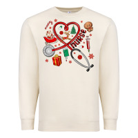Sandshell christmas nurse Premium Sweatshirt - MaliasSmallBusiness