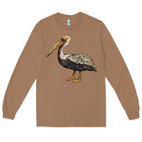 Toasted Coconut louisiana state bird pelican Long Sleeve Tee - BarkalooDesign