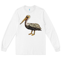 White louisiana state bird pelican Long Sleeve Tee - BarkalooDesign