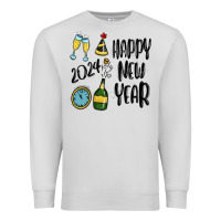 Dove Grey happy new year 2024 Premium Sweatshirt - MaliasSmallBusiness