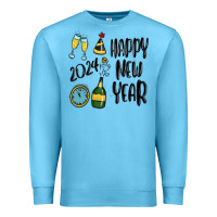 Ocean Blue happy new year 2024 Premium Sweatshirt - MaliasSmallBusiness