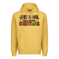 Antique Gold just a girl who loves christmas with cookies Premium Hoodie - FaDigitalArtStudio