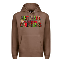 Chestnut just a girl who loves christmas with cookies Premium Hoodie - FaDigitalArtStudio