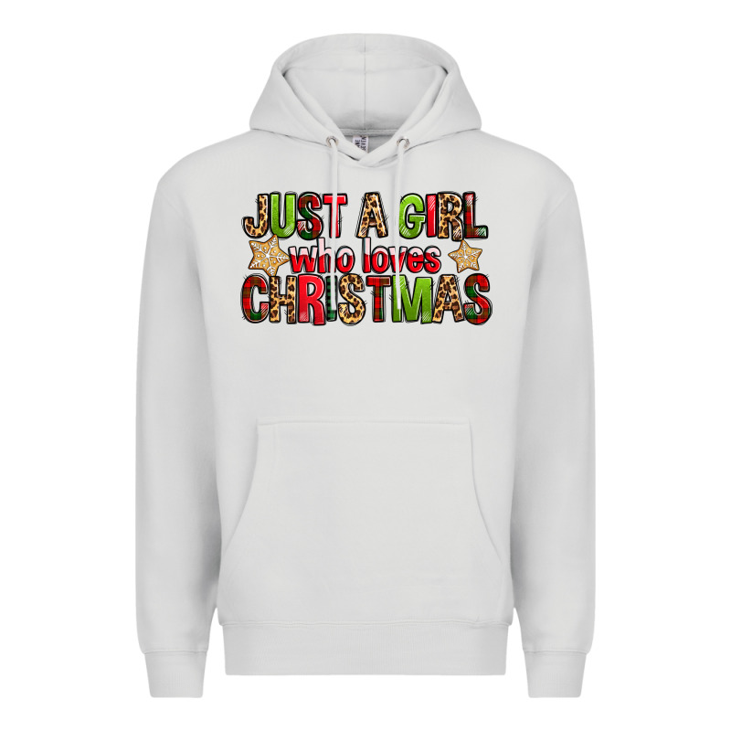 Just A Girl Who Loves Christmas With Cookies Premium Hoodie by FaDigitalArtStudio | Teevron