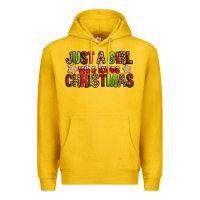 Lemon just a girl who loves christmas with cookies Premium Hoodie - FaDigitalArtStudio