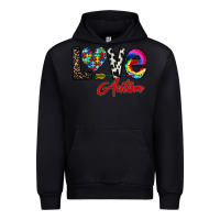 Black love autism Urban Hoodie - CowhideDigitalArt