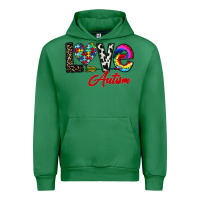 Emerald love autism Urban Hoodie - CowhideDigitalArt