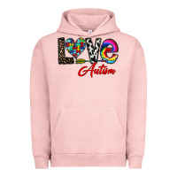 Pigment Salmon love autism Urban Hoodie - CowhideDigitalArt