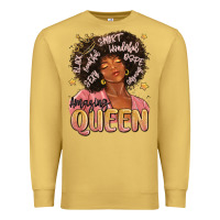 Antique Gold black queen Premium Sweatshirt - MaliasSmallBusiness