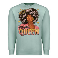 Seafoam black queen Premium Sweatshirt - MaliasSmallBusiness