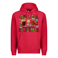 Cardinal just a girl who loves christmas Premium Hoodie - FaDigitalArtStudio
