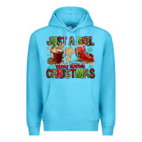 Just A Girl Who Loves Christmas Premium Hoodie | Teevron