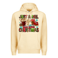 Pina Colada just a girl who loves christmas Premium Hoodie - FaDigitalArtStudio