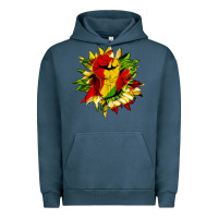 Pigment Midnight Navy juneteenth sunflower Urban Hoodie - HRA Design Shop