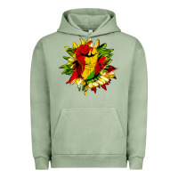 Pigment Oil Green juneteenth sunflower Urban Hoodie - HRA Design Shop
