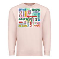 Pale Pink autism Premium Sweatshirt - MaliasSmallBusiness