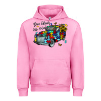 Fuchsia Pink love needs no words Urban Hoodie - CowhideDigitalArt