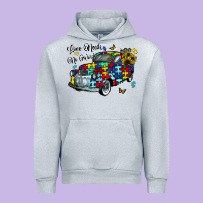 Love Needs No Words Urban Hoodie Designed By Cowhidedigitalart