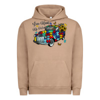 Pigment Burro love needs no words Urban Hoodie - CowhideDigitalArt