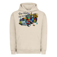 Pigment French Oak love needs no words Urban Hoodie - CowhideDigitalArt