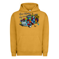 Pigment Peanut Butter love needs no words Urban Hoodie - CowhideDigitalArt