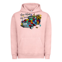 Pigment Salmon love needs no words Urban Hoodie - CowhideDigitalArt
