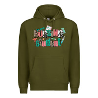 Army Green nursing student Premium Hoodie - AdoDesignShop