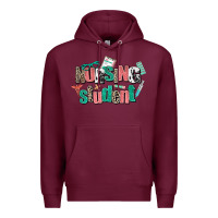 Burgundy nursing student Premium Hoodie - AdoDesignShop