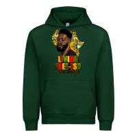 Forest Green juneteenth living freeish since 1865 Urban Hoodie - HRA Design Shop