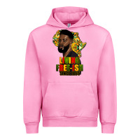 Fuchsia Pink juneteenth living freeish since 1865 Urban Hoodie - HRA Design Shop