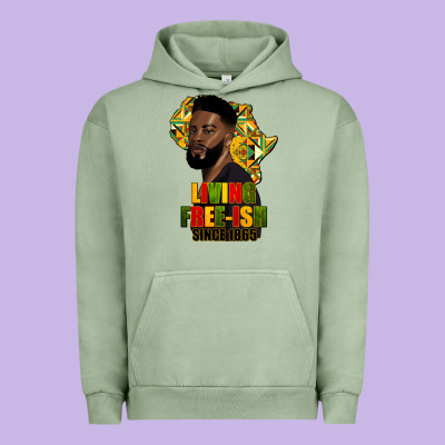 Juneteenth Living Freeish Since 1865 Urban Hoodie Designed By Hra Design Shop