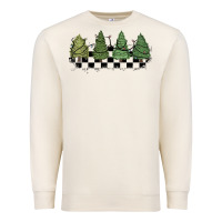 Sandshell christmas checkered trees Premium Sweatshirt - MaliasSmallBusiness