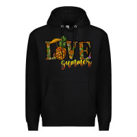 Black love summer pinapple Premium Hoodie - CowhideDigitalArt