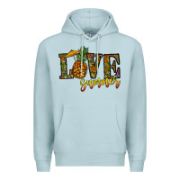 Blue Mist love summer pinapple Premium Hoodie - CowhideDigitalArt