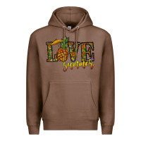 Chestnut love summer pinapple Premium Hoodie - CowhideDigitalArt