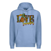 Colony Blue love summer pinapple Premium Hoodie - CowhideDigitalArt