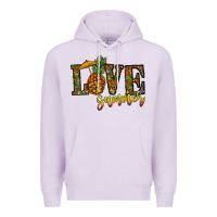 Lilac love summer pinapple Premium Hoodie - CowhideDigitalArt