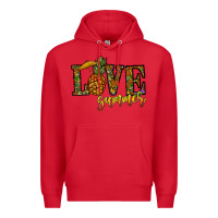 Red love summer pinapple Premium Hoodie - CowhideDigitalArt