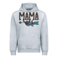 Heather Grey mama Urban Hoodie - CowhideDigitalArt