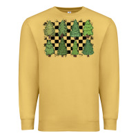 Antique Gold checkered trees Premium Sweatshirt - MaliasSmallBusiness