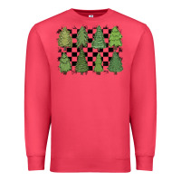Cardinal checkered trees Premium Sweatshirt - MaliasSmallBusiness