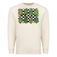 Checkered Trees Premium Sweatshirt | Teevron